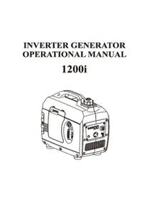 Grupo Electrógeno Inverter Dinking DK1200I - Manual